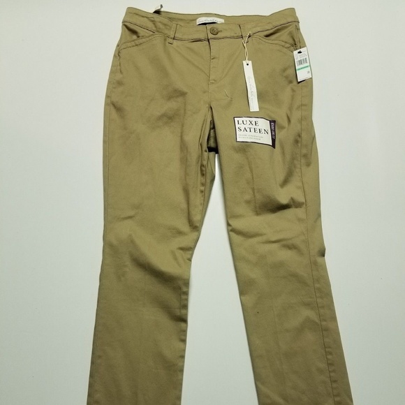 Gloria Vanderbilt AnitaTwill Straight Leg Pants - Picture 4 of 6